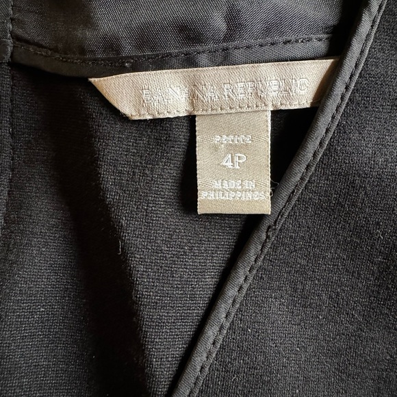 Banana Republic Skater Dress pleated Circle Skirt flirty feminine cocktail noir - Picture 11 of 11